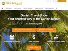 Tablet Screenshot of danishtravelshow.com